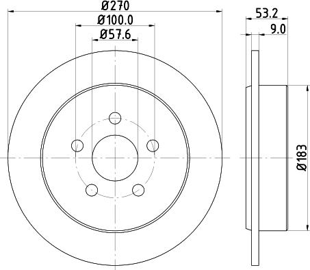 DON PCD22702 - Bremžu diski adetalas.lv