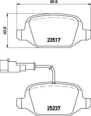 DON PCP1488 - Bremžu uzliku kompl., Disku bremzes adetalas.lv