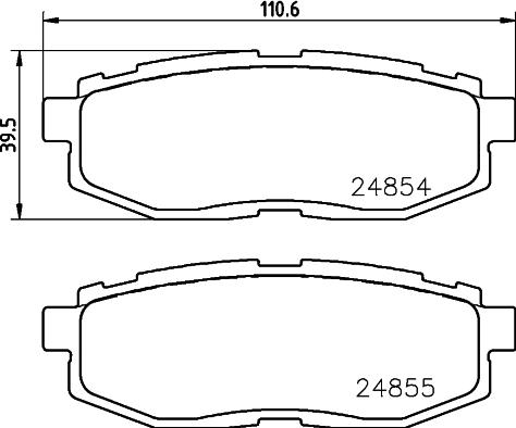 LEXUS SU003-10628 - Bremžu uzliku kompl., Disku bremzes adetalas.lv