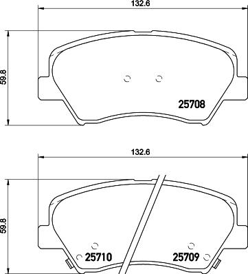 DON PCP1194 - Bremžu uzliku kompl., Disku bremzes adetalas.lv