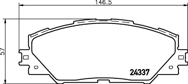 DON PCP1134 - Bremžu uzliku kompl., Disku bremzes adetalas.lv