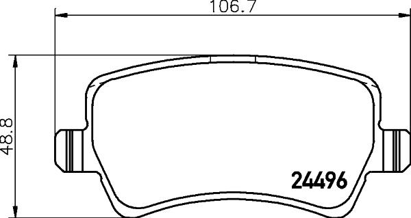 DON PCP1175 - Bremžu uzliku kompl., Disku bremzes adetalas.lv