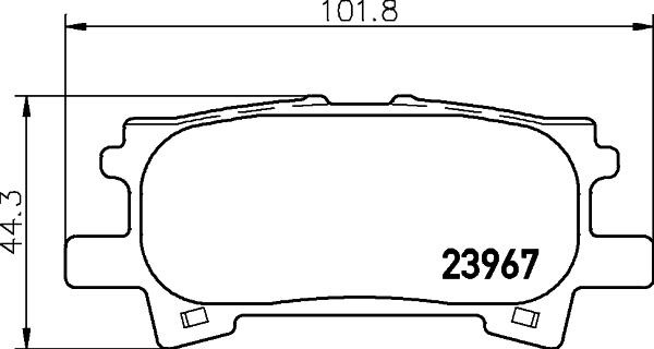 DON PCP1298 - Bremžu uzliku kompl., Disku bremzes adetalas.lv