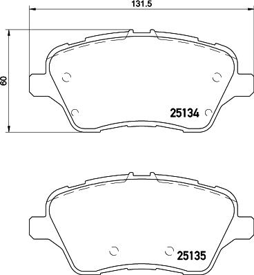 DON PCP1219 - Bremžu uzliku kompl., Disku bremzes adetalas.lv