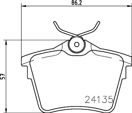 DON PCP1284 - Bremžu uzliku kompl., Disku bremzes adetalas.lv