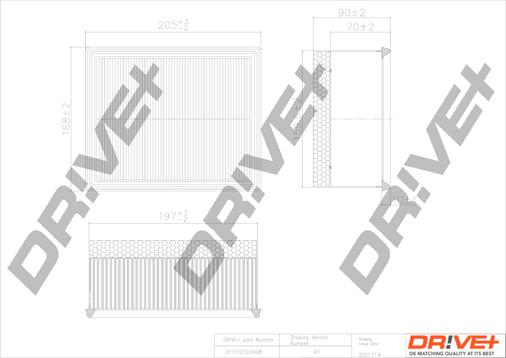 Dr!ve+ DP1110.10.0408 - Gaisa filtrs adetalas.lv