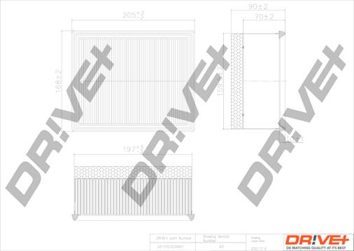 Dr!ve+ DP1110.10.0407 - Gaisa filtrs adetalas.lv