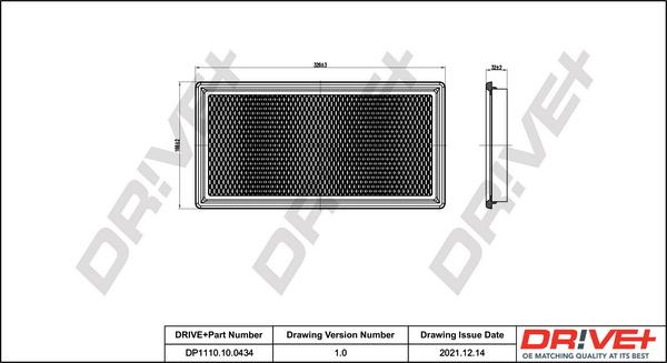 Dr!ve+ DP1110.10.0434 - Gaisa filtrs adetalas.lv