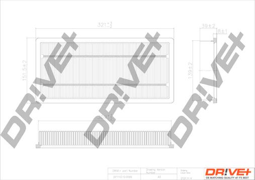 Dr!ve+ DP1110.10.0099 - Gaisa filtrs adetalas.lv