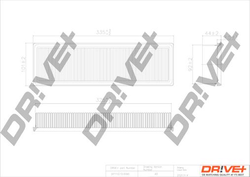 Dr!ve+ DP1110.10.0090 - Gaisa filtrs adetalas.lv