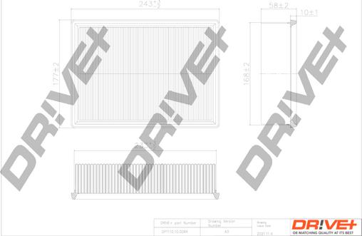 Dr!ve+ DP1110.10.0044 - Gaisa filtrs adetalas.lv