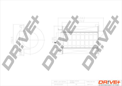 Dr!ve+ DP1110.10.0031 - Gaisa filtrs adetalas.lv