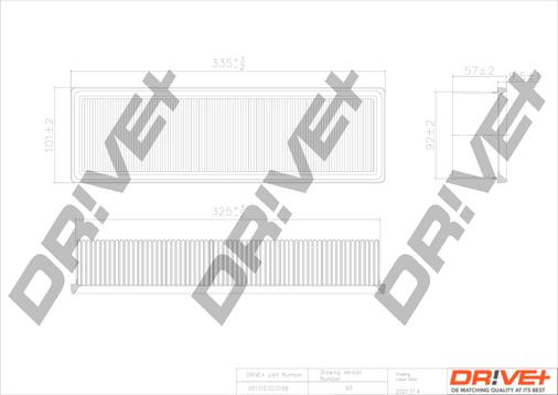 Dr!ve+ DP1110.10.0199 - Gaisa filtrs adetalas.lv