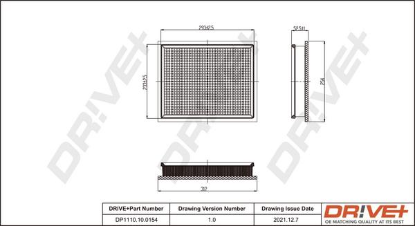 Dr!ve+ DP1110.10.0154 - Gaisa filtrs adetalas.lv