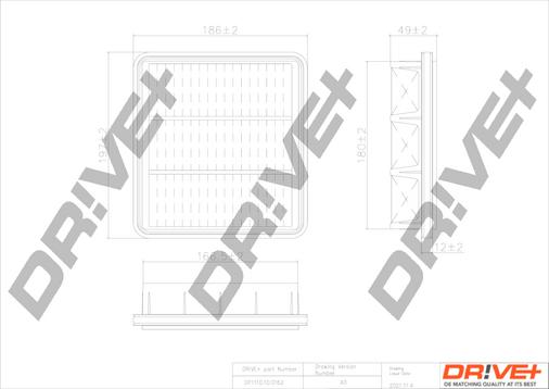 Dr!ve+ DP1110.10.0162 - Gaisa filtrs adetalas.lv