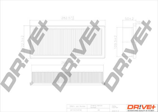 Dr!ve+ DP1110.10.0118 - Gaisa filtrs adetalas.lv