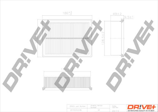 Dr!ve+ DP1110.10.0185 - Gaisa filtrs adetalas.lv