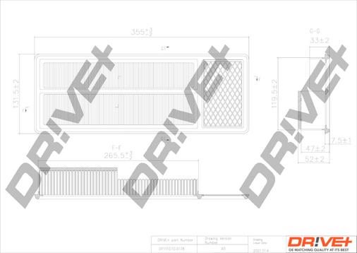 Dr!ve+ DP1110.10.0178 - Gaisa filtrs adetalas.lv