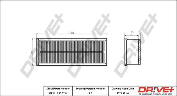 Dr!ve+ DP1110.10.0214 - Gaisa filtrs adetalas.lv