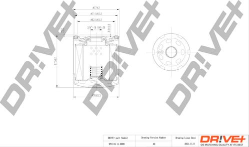 Dr!ve+ DP1110.11.0099 - Eļļas filtrs adetalas.lv