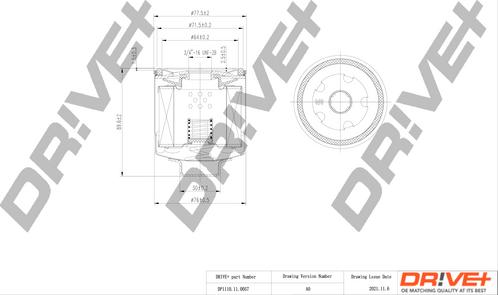 Dr!ve+ DP1110.11.0057 - Eļļas filtrs adetalas.lv