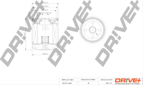 Dr!ve+ DP1110.11.0019 - Eļļas filtrs adetalas.lv