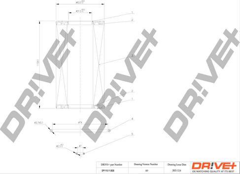 Dr!ve+ DP1110.11.0030 - Eļļas filtrs adetalas.lv