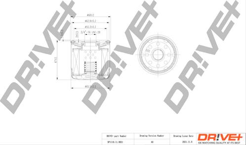 Dr!ve+ DP1110.11.0021 - Eļļas filtrs adetalas.lv