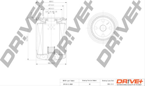 Dr!ve+ DP1110.11.0028 - Eļļas filtrs adetalas.lv