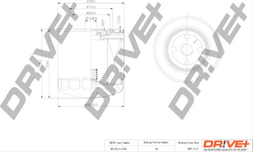 Dr!ve+ DP1110.11.0142 - Eļļas filtrs adetalas.lv