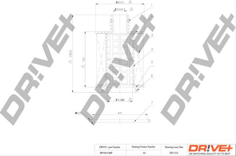 Dr!ve+ DP1110.11.0107 - Eļļas filtrs adetalas.lv