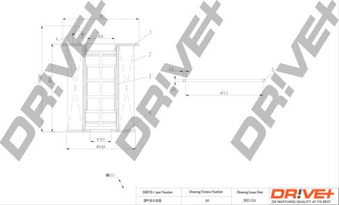 Dr!ve+ DP1110.11.0132 - Eļļas filtrs adetalas.lv