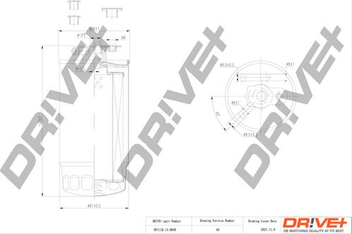 Dr!ve+ DP1110.13.0049 - Degvielas filtrs adetalas.lv