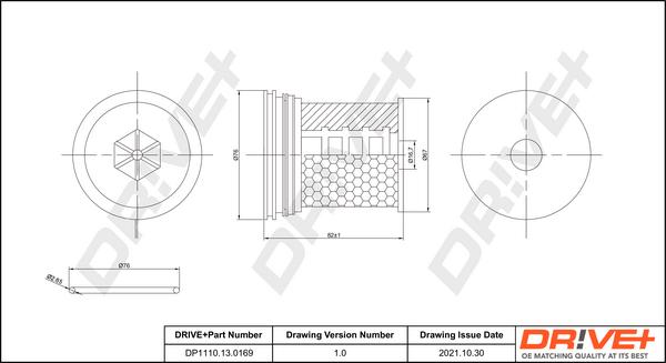 Dr!ve+ DP1110.13.0169 - Degvielas filtrs adetalas.lv