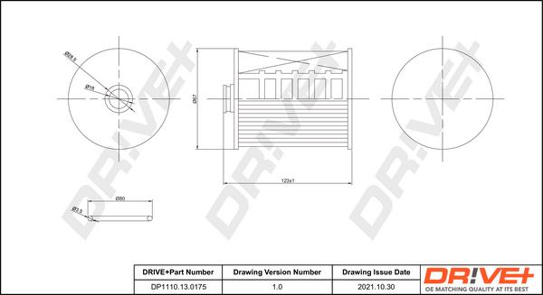 Dr!ve+ DP1110.13.0175 - Degvielas filtrs adetalas.lv