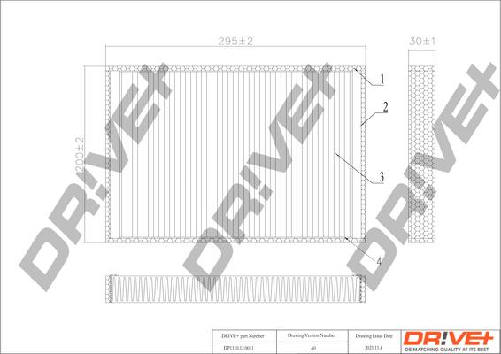 Dr!ve+ DP1110.12.0011 - Filtrs, Salona telpas gaiss adetalas.lv