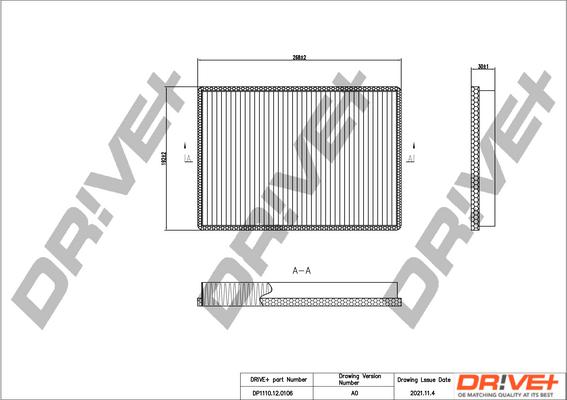 Dr!ve+ DP1110.12.0106 - Filtrs, Salona telpas gaiss adetalas.lv