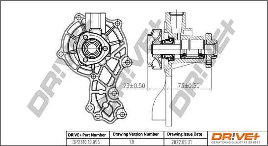 Dr!ve+ DP2310.10.056 - Ūdenssūknis adetalas.lv