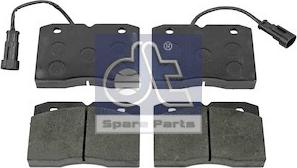 DT Spare Parts 7.92624 - Bremžu uzliku kompl., Disku bremzes adetalas.lv