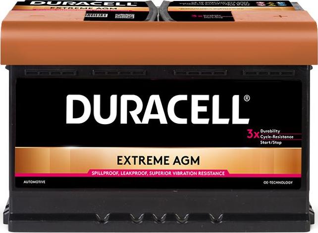 DURACELL 016570010801 - Startera akumulatoru baterija adetalas.lv