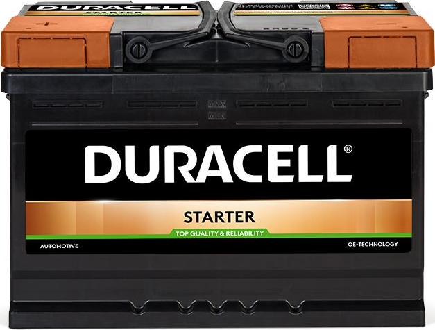 DURACELL 010572330801 - Startera akumulatoru baterija adetalas.lv