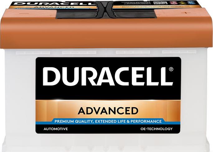 DURACELL 013577400801 - Startera akumulatoru baterija adetalas.lv