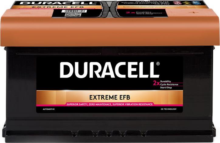 DURACELL 012575120801 - Startera akumulatoru baterija adetalas.lv