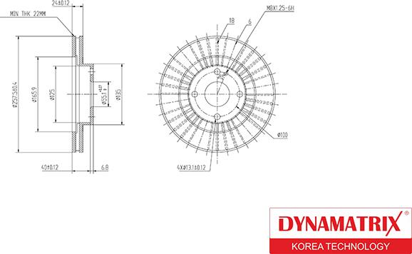 Dynamatrix DBD1105 - Bremžu diski adetalas.lv