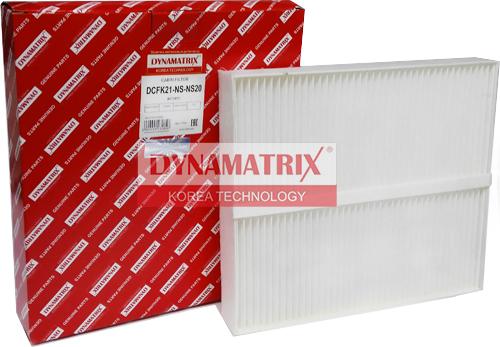 Dynamatrix DCFK21-NS-NS20 - Filtrs, Salona telpas gaiss adetalas.lv