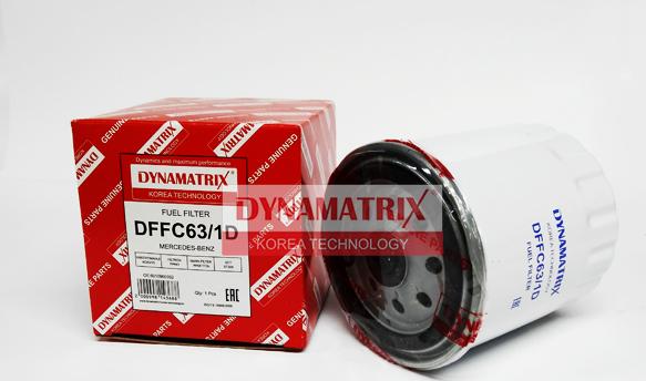 Dynamatrix DFFC63/1D - Degvielas filtrs adetalas.lv