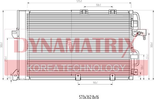 Dynamatrix DR94650 - Kondensators, Gaisa kond. sistēma adetalas.lv