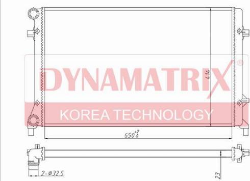 Dynamatrix DR65277 - Radiators, Motora dzesēšanas sistēma adetalas.lv