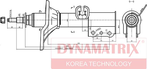 Dynamatrix DSA334034 - Amortizators adetalas.lv