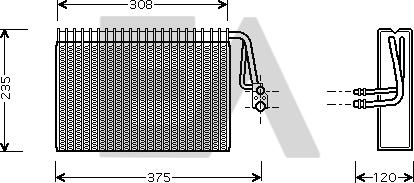 EACLIMA 43B50009 - Iztvaikotājs, Gaisa kondicionēšanas sistēma adetalas.lv